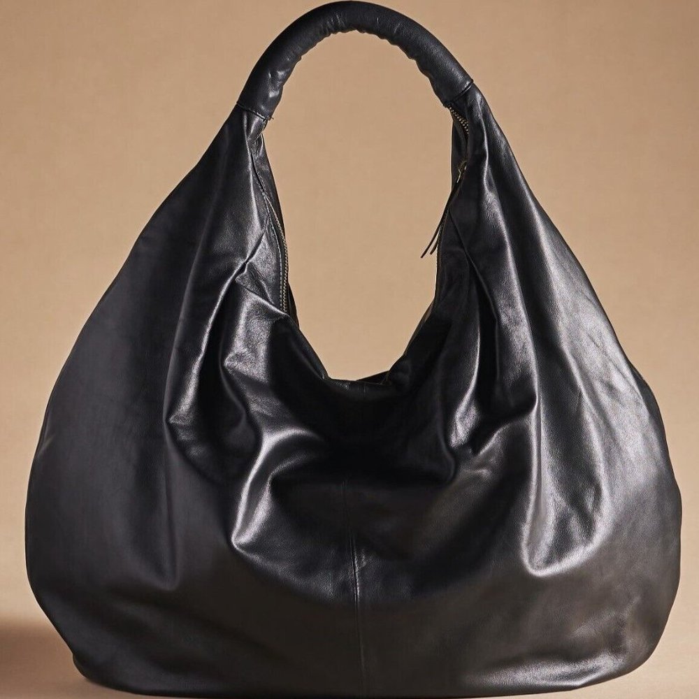 By Anthropologie Slouchy Oversized Leather Tote